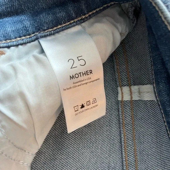 MOTHER The Hustler High-Rise Ankle Fray Jeans - size 25 - excellent condition - Picture 10 of 10